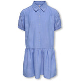 kids ONLY Blue Bonnet Cloud Dancer Kogcosmo Ss Shirt Dress Wvn