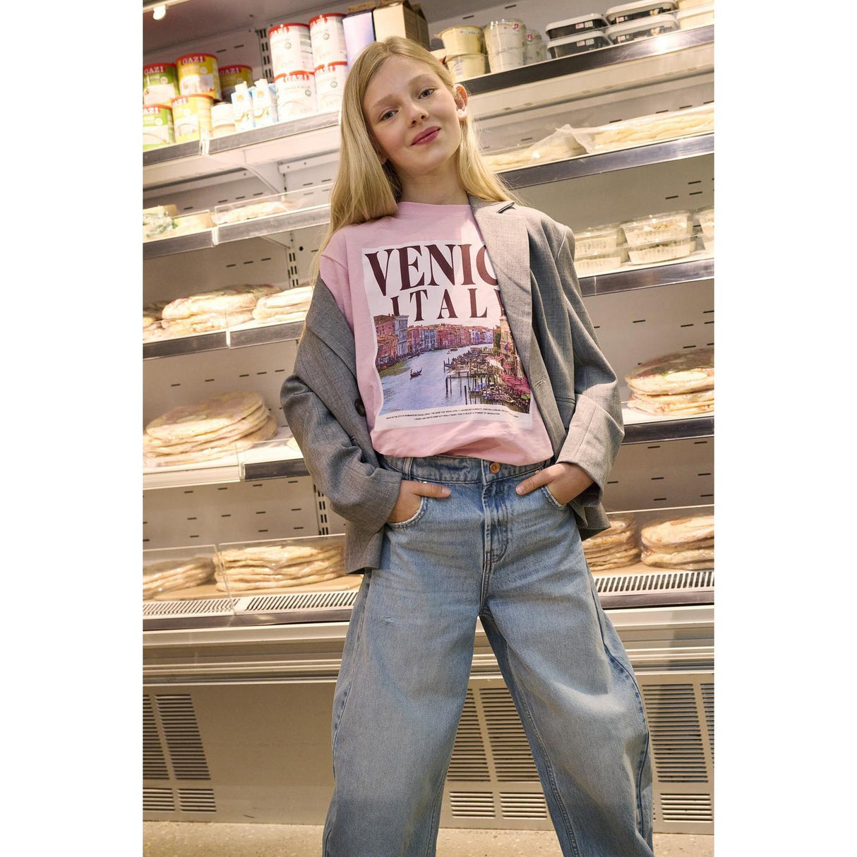 kids ONLY Romance Rose Venice Kogirina Life S/S Loose Printed Top Jrs