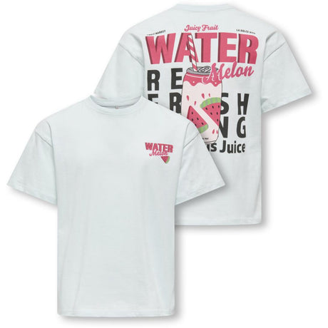 kids ONLY Wan Blue Melon Kogcana Life Ss Rlx Printed Top Jrs