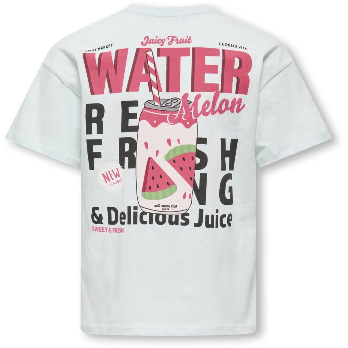 kids ONLY Wan Blue Melon Kogcana Life Ss Rlx Printed Top Jrs