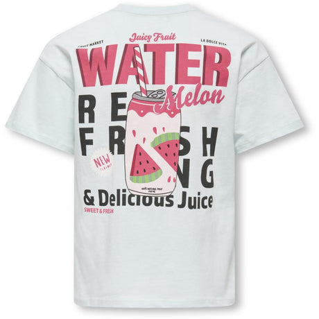 kids ONLY Wan Blue Melon Kogcana Life Ss Rlx Printed Top Jrs