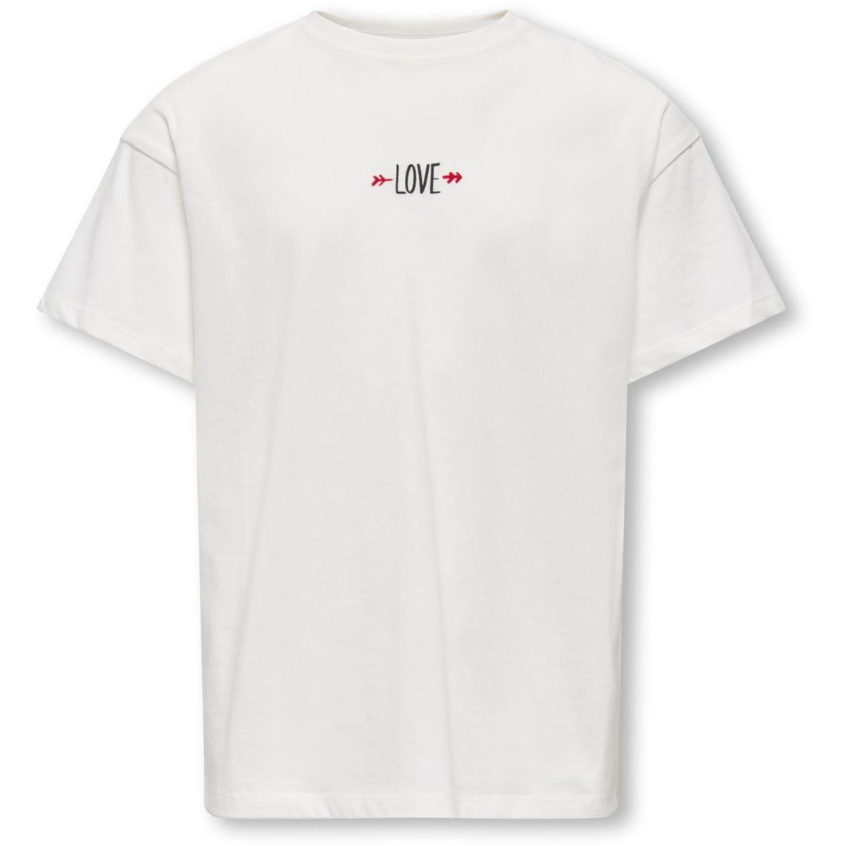 kids ONLY Cloud Dancer Love Kogeros Life S/S Loose Print Top Jrs