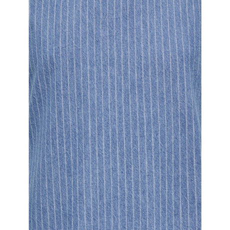 kids ONLY Medium Blue Denim Stripes Kogyasmin S/L Dress Dnm Gua