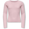kids ONLY Bleached Mauve Kogsalsa Life L/S O-Neck Top Jrs