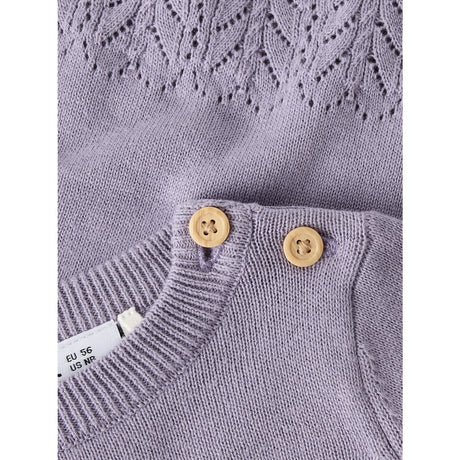 Name It Lavender Gray Nbfbrit Ls Knit