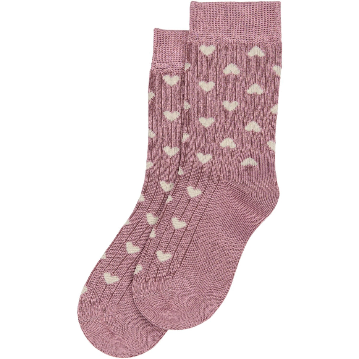 minipop® Pale Pink/Off White MiniPop® Bamboo Heart Socks