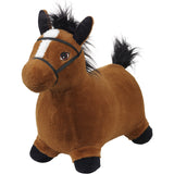 KREA® Hop & Bounce Plush Horse Brown