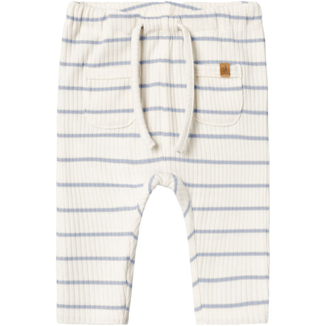 Lil'Atelier Coconut Milk Zen Blue Nbmkail Reg Pants Lil Noos
