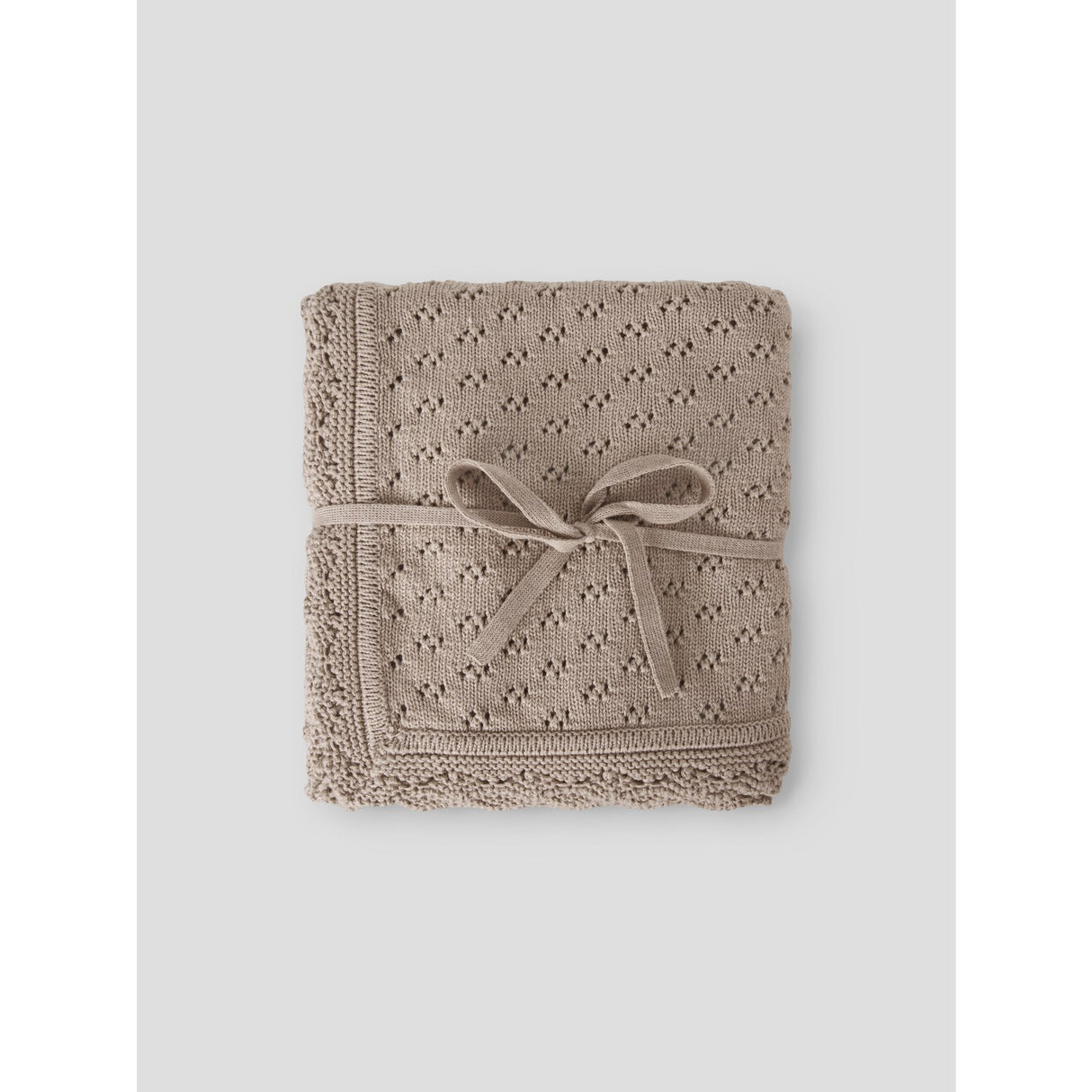 Lil'Atelier Oxford Tan Melange Nbnnilio Knit Blanket Lil