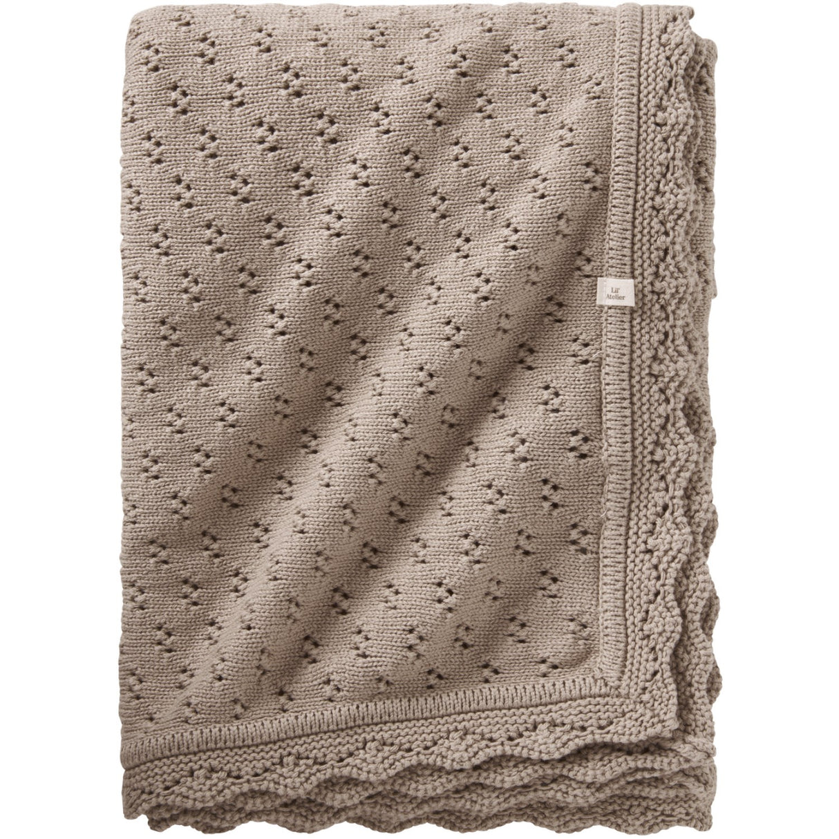 Lil'Atelier Oxford Tan Melange Nbnnilio Knit Blanket Lil