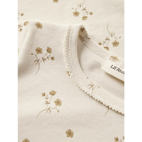 Lil'Atelier Coconut Milk Flower Yellow Nmflayo Sig Ls Slim Top Lil