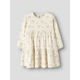 Lil'Atelier Coconut Milk Flower Yellow Nmflayo Sif Ls Dress Lil