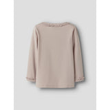 Lil'Atelier Peach Whip Nmflayo Sup Ls Slim Top Solid Lil