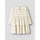 Lil'Atelier Coconut Milk Flower Yellow Nmflayo Sif Ls Dress Lil