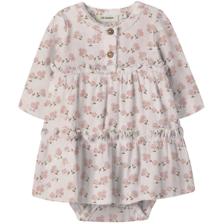 Lil'Atelier Coconut Milk Hydrangea Nbfgago Sum Ls Body Dress Lil