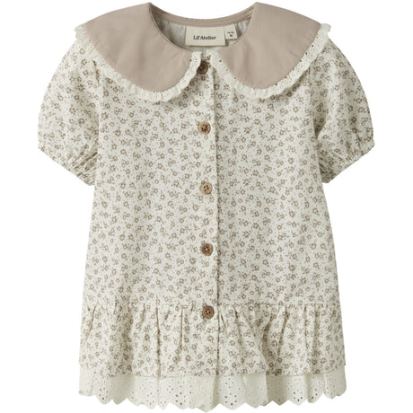 Lil'Atelier Coconut Milk Nmffjola Ss Loose Shirt Lil