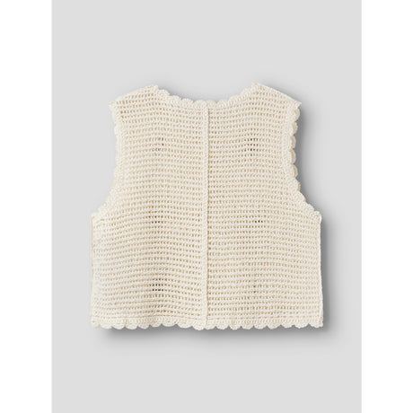 Lil'Atelier Coconut Milk Nmfflora Knit Vest Lil