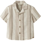 Lil'Atelier Coconut Milk Nmmfibert Ss Loose Shirt Lil