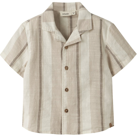 Lil'Atelier Coconut Milk Nmmfibert Ss Loose Shirt Lil
