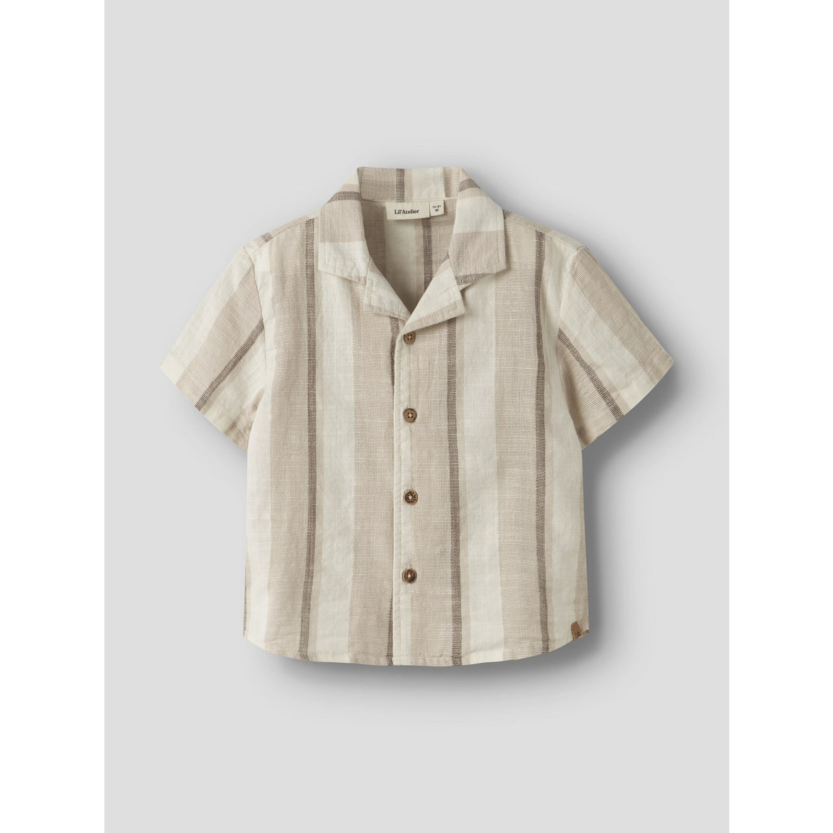 Lil'Atelier Coconut Milk Nmmfibert Ss Loose Shirt Lil