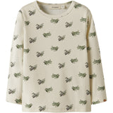 Lil'Atelier Coconut Milk Airplane Nmmlayo Geu Ls Slim Top Lil