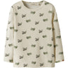 Lil'Atelier Coconut Milk Airplane Nmmlayo Geu Ls Slim Top Lil