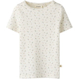 Lil'Atelier Coconut Milk Small Flower Nmfgago Ss Slim Top Lil Noos