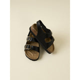 Name it Black Filbert Sandal