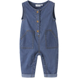Name It Medium Blue Denim Nbmeddie Bag Dnm Overall 1103-Yb F