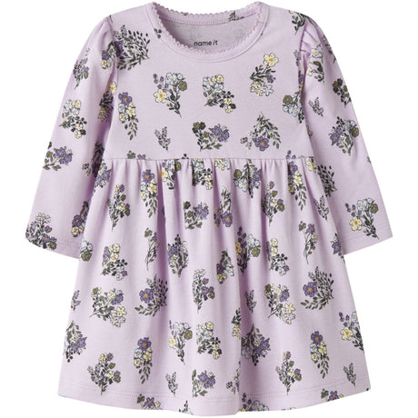 Name It Lavender Fog Nbfdoritta Ls Dress