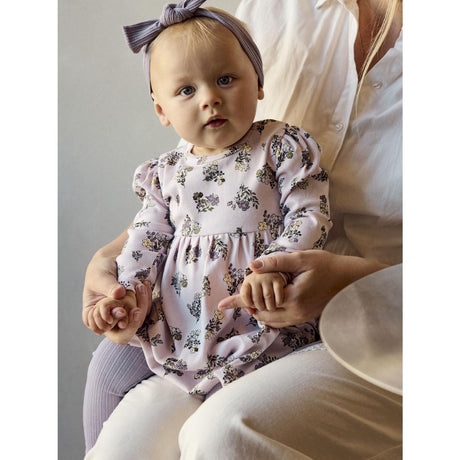 Name It Lavender Fog Nbfdoritta Ls Dress