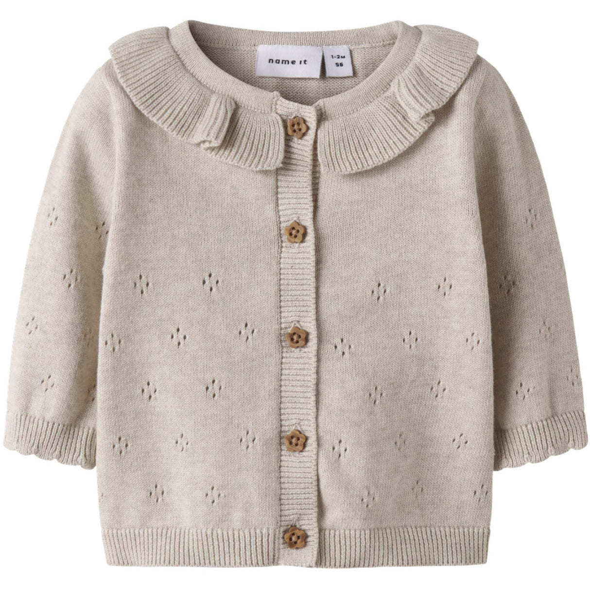 Name It Peyote Melange Nbfdiame Ls Knit Card