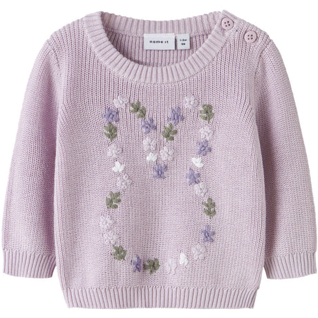 Name It Lavender Fog Nbfdetummi Ls Knit