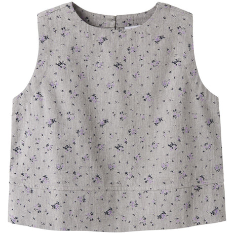 Name It Lavender Gray Nkfdrita Sl Short Top