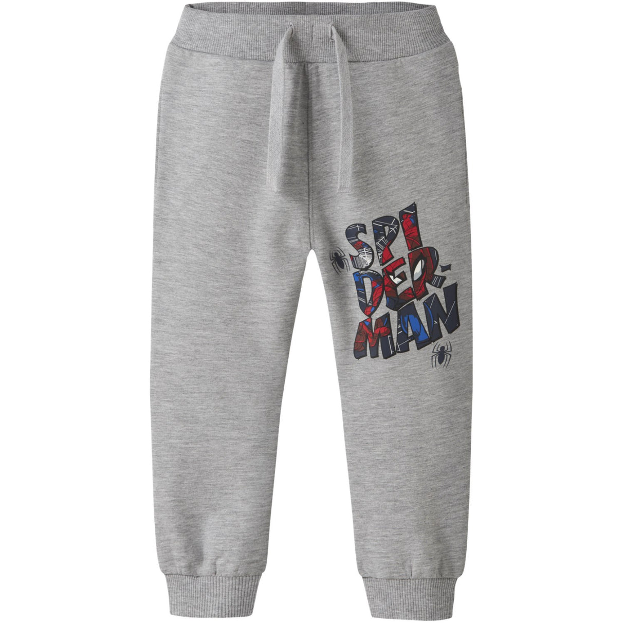 Name It Grey Melange Nmmfloyd Spider Nreg Swe Pants Bru Mar