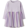 Name It Lavender Fog Nmfdotiana Ls Dress
