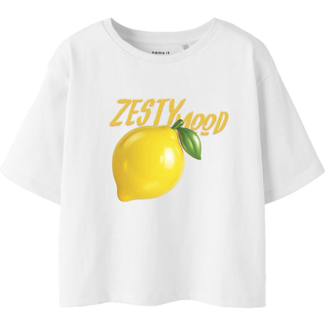 Name It Bright White Lemon Nkffarinaz Ss Nreg Short Top Box