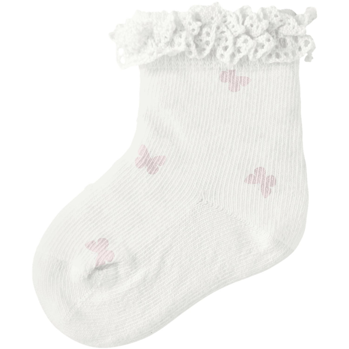 Name It Cloud Dancer Nbffutterfly Socks