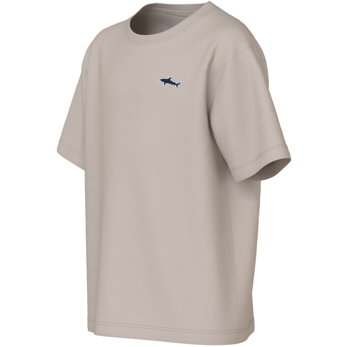 Name It Chateau Gray Shark Embroidery Nkmvimpel Ss Nreg Top