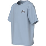 Name It Blue Fog Controller Embroidery Nkmvimpel Ss Nreg Top