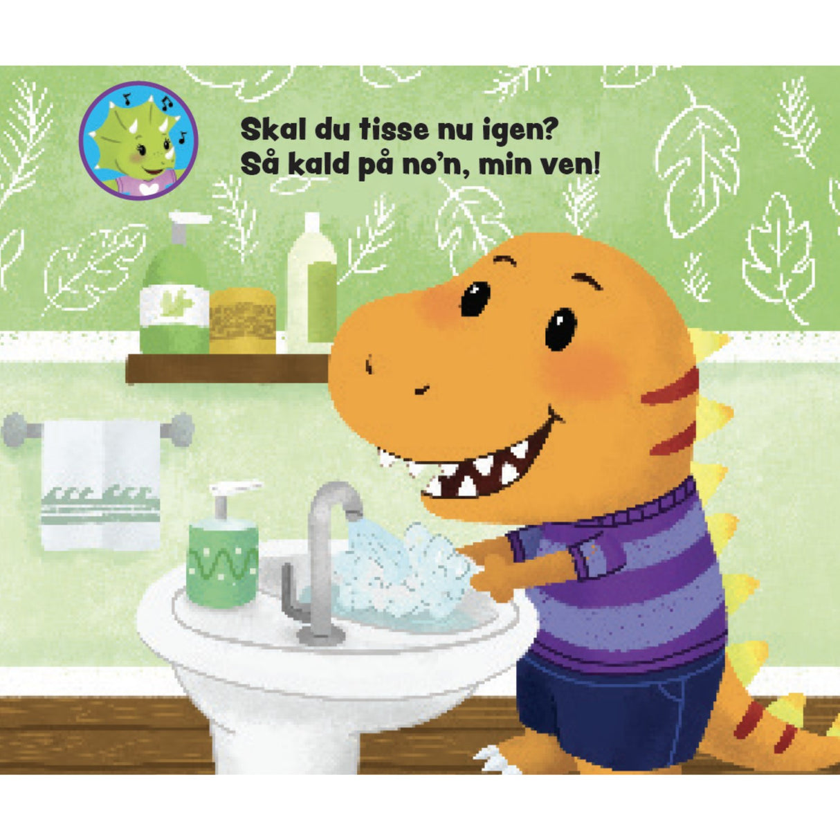 Forlaget Tukan Papbog With Håndtag: Lille Dino Skal På Toilettet!
