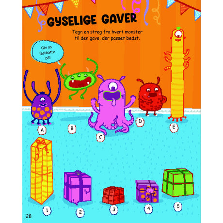 Forlaget Tukan Sjov Med 2000 Klistermærker: Monstre