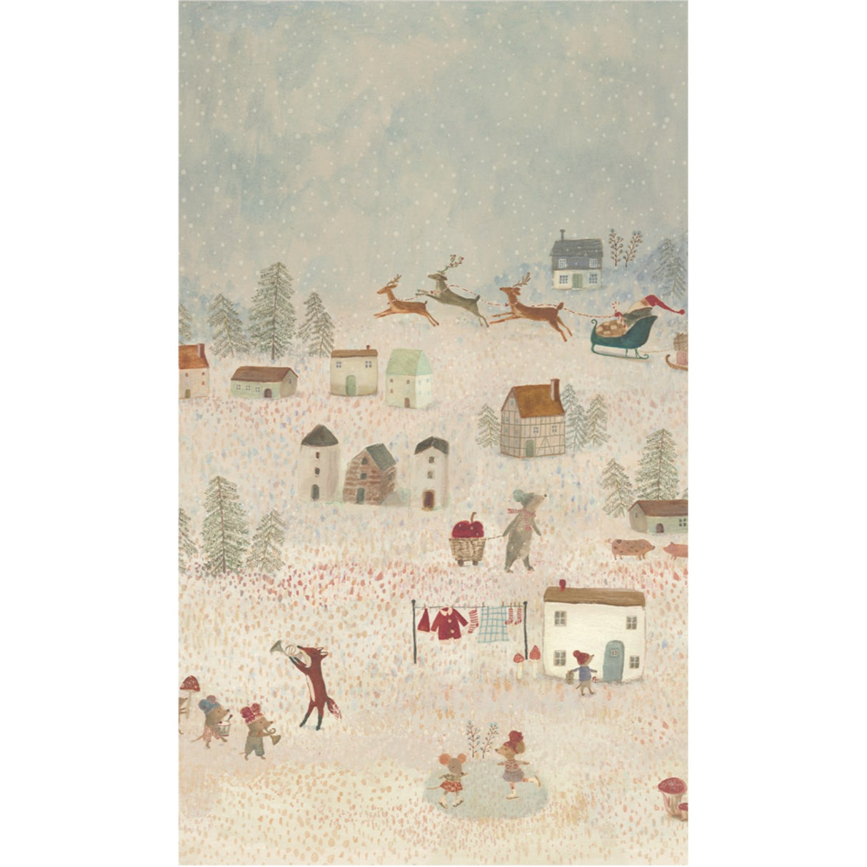 Maileg Gavepapir, 10 M - Santa Is Coming