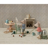 Maileg Vintagestol, Mus, Råhvid