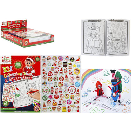Elves Behavin' Badley XL Elf Colouring Book 48 Pages With Sticker Sheet CDU