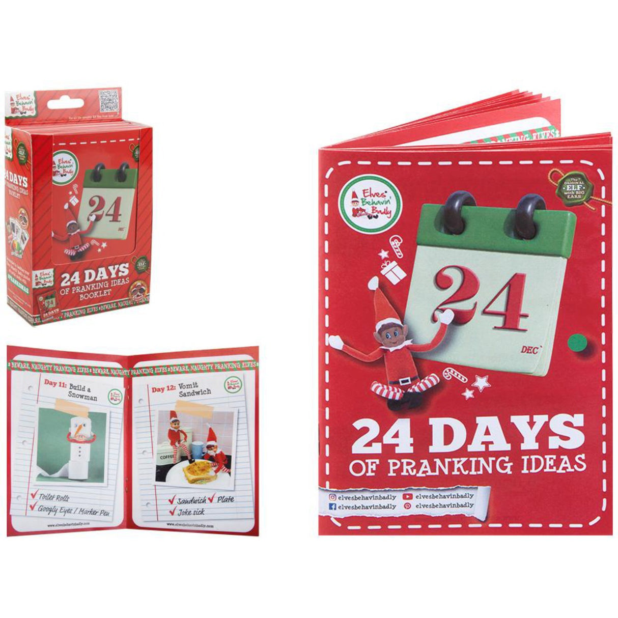 Elves Behavin' Badley 24 Days Of Pranking Ideas Booklet CDU
