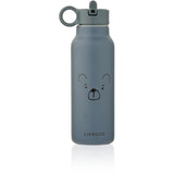 LIEWOOD Mr Bear Whale Blue Falk Water Bottle 350 Ml