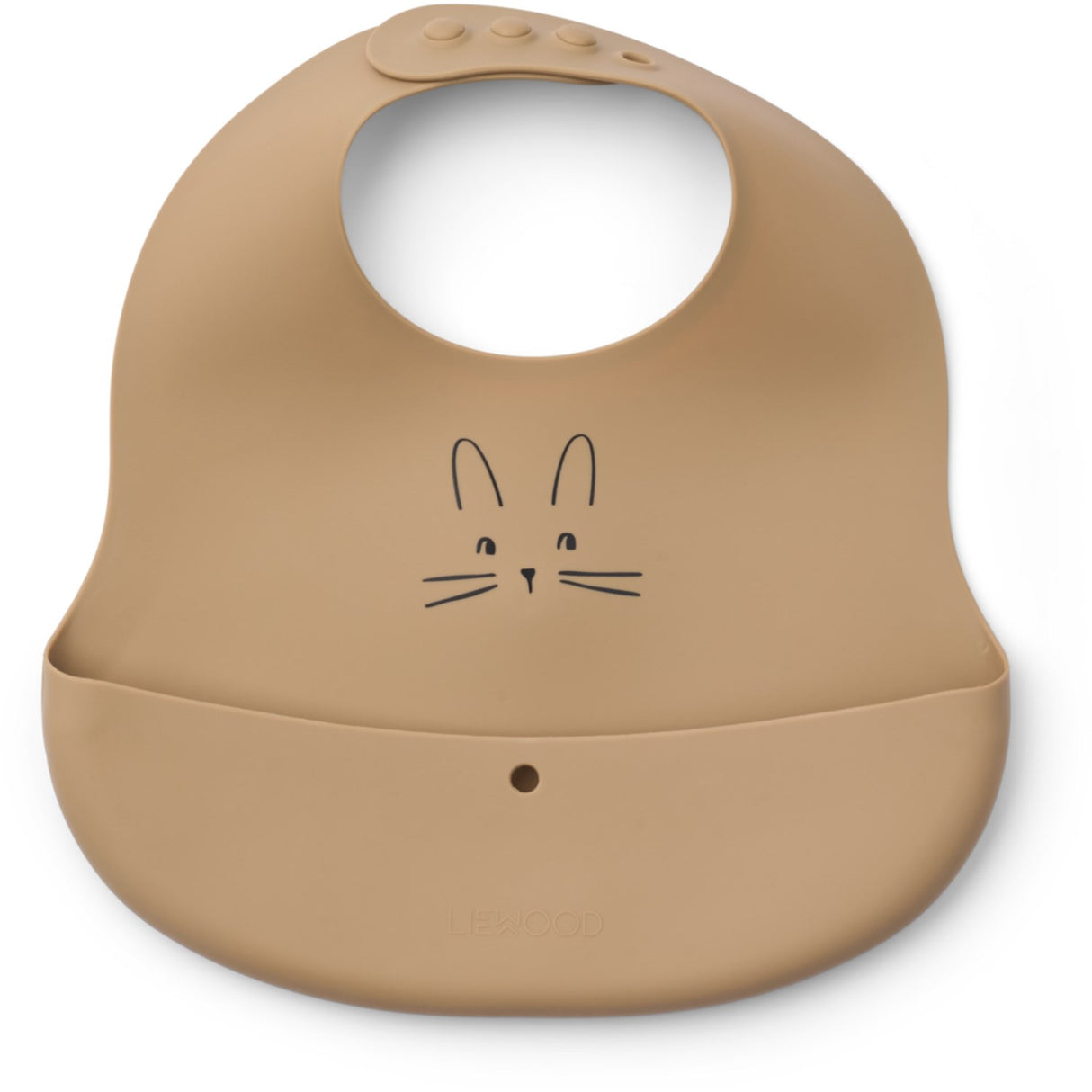 LIEWOOD Rabbit Sandy / Oat Ember Printed Bib 2-pack