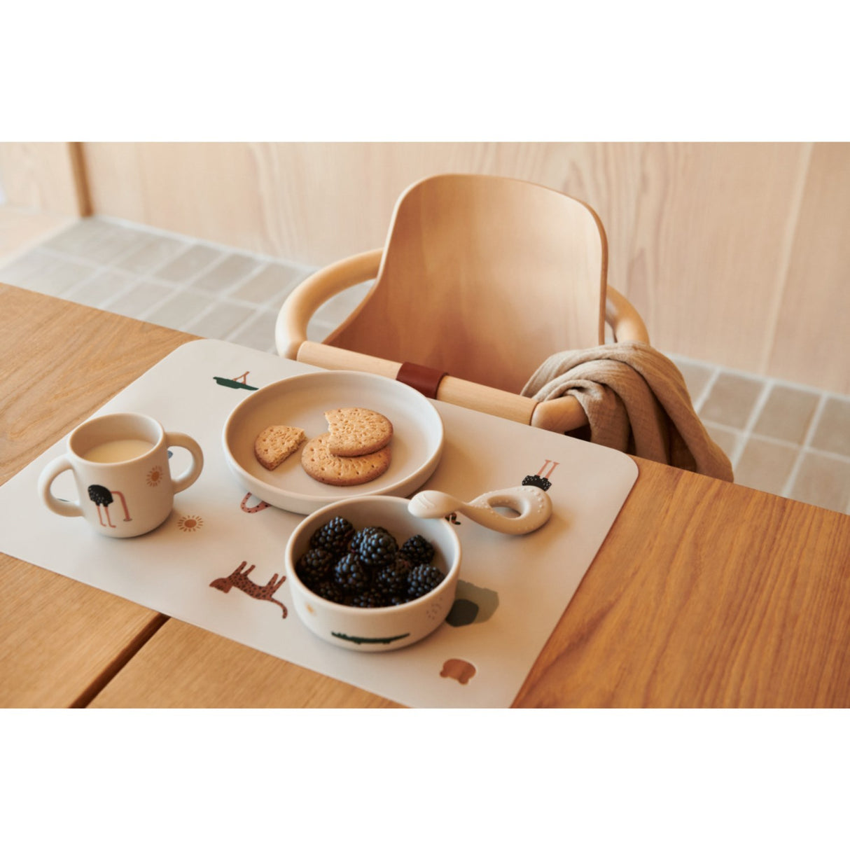 LIEWOOD Safari Sandy Mix Vivi Printed Tableware Set