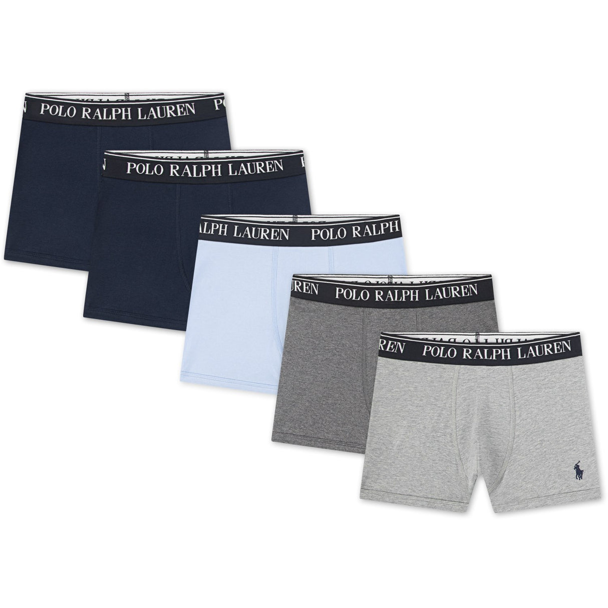 Polo Ralph Lauren Office Blue Cotton Stretch 5-Pack Boxer
